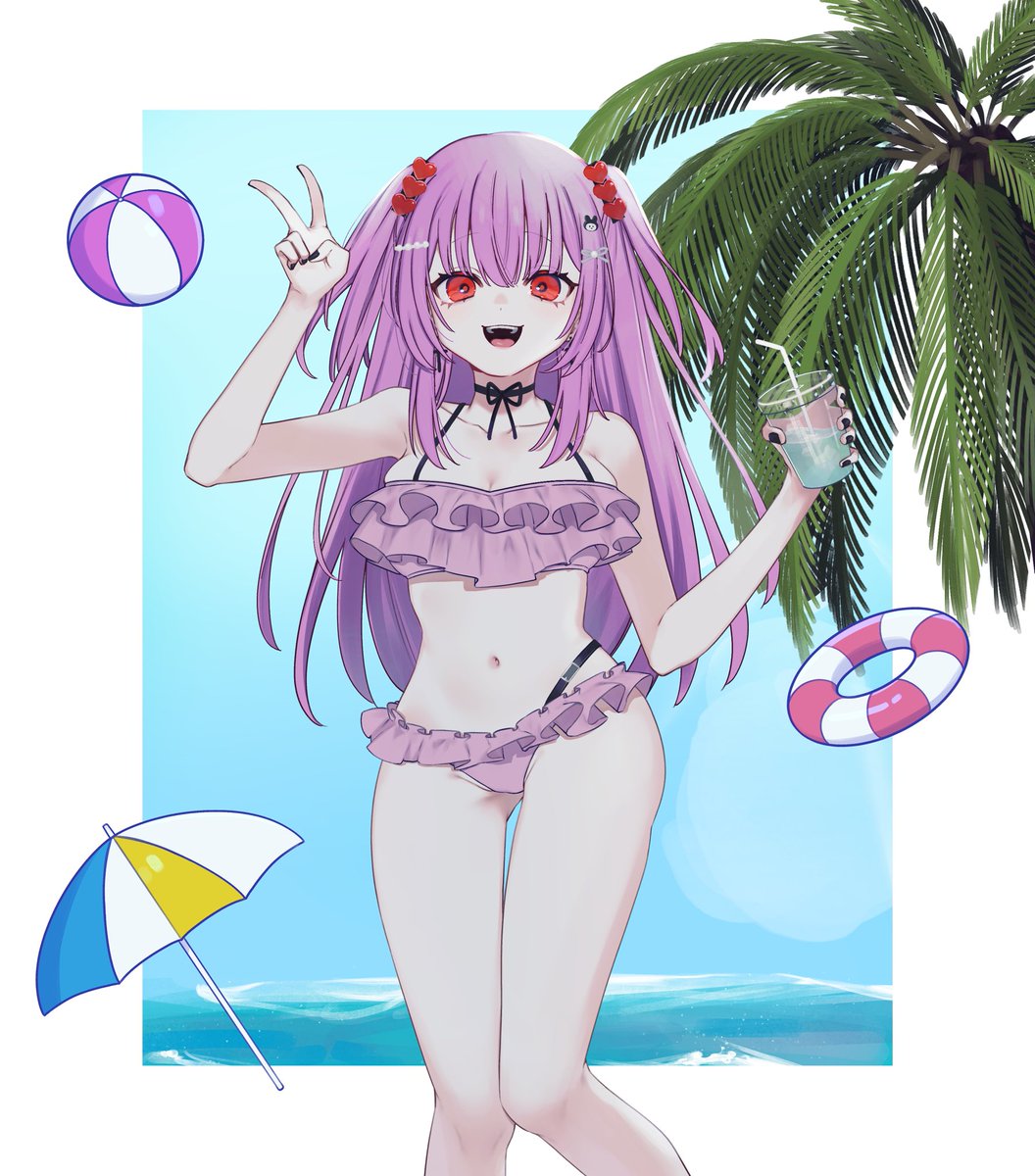YamiMalKo's tweet image. ~多謝 百雲醬 送畀我嘅泳裝圖 (●゜▽゜●)♡
等我都送返張夏日圖畀你先~🥤
嘻~✨✨
: ♡。゚.(*♡´◡` 人´◡` ♡*)゚♡ °・ 耶~
#氣象雲圖 #猫からのお礼の手紙
繪🎨:ヲワリ-C. 先生 ( @wowari_C )