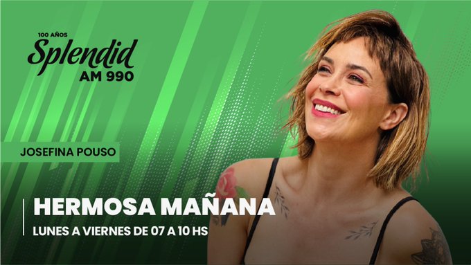 splendidam990's tweet photo. 📻¡Ya comienza #HermosaMañana, con
@JPouso y la participación especial de @LaCritiok, @WernerPertot, @Ferlavecchia y @veralbanese

👉 De Lunes a Viernes de 7 a 10 hs.
📲Te leemos al 113828 0990
🖥️Escuchanos por la App Splendid AM 990 o en https://t.co/OJTjzrwqTo

#Splendid990 https://t.co/1i5YgTeEhw
