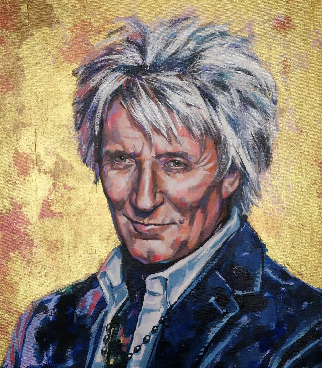 <a href="/LanaArkhi/">artist Lana Arkhi</a>
My painting of Rod ❤️ Hope to see <a href="/rodstewart/">Sir Rod Stewart</a> in my gallery soon 👇