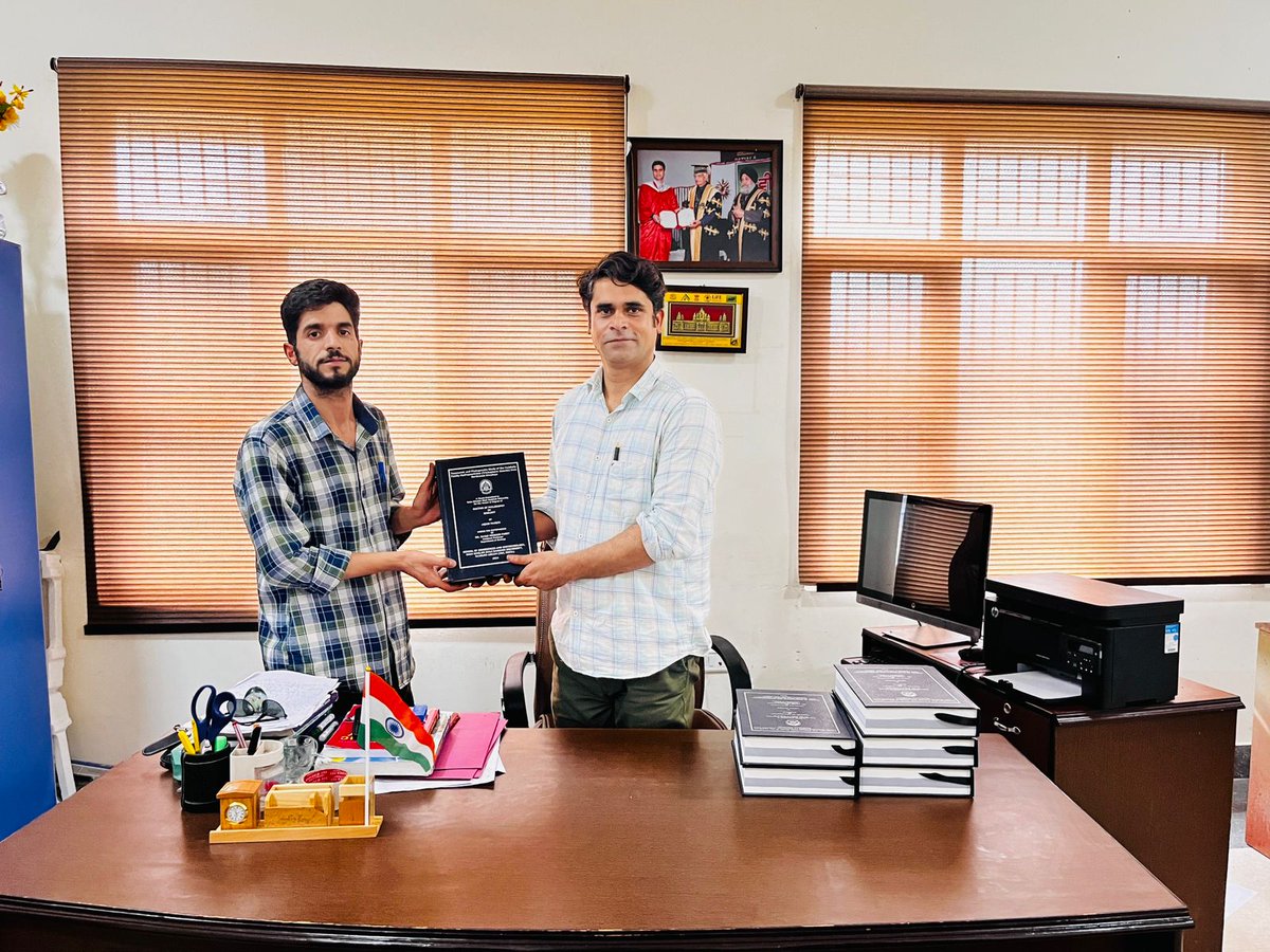 professorento's tweet photo. After years of hardwork, Mr. @Mr_AquibMajeed finally submitted his Ph.D. thesis today. He worked on the Caddisfly Family Hydropsychidae of north-west Himalaya, carried extensive surveys of dense jungles in J&amp;K, Ladakh, Himachal Pradesh &amp; Uttarakhand for the collection purpose. https://t.co/EgceyXtnEY