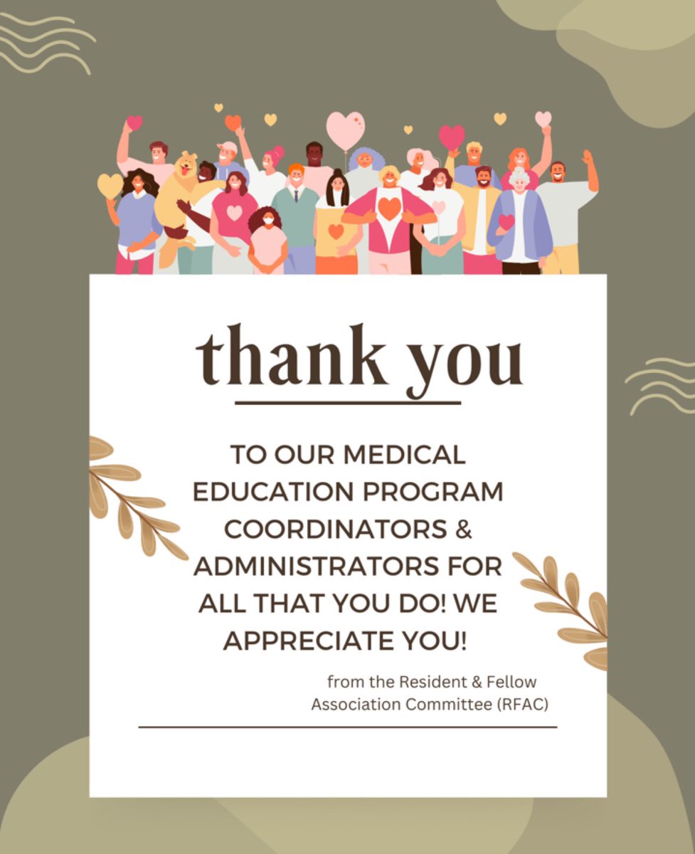 The RFAC would like to send a HUGE thank you to our program coordinators and administrators for GME Professionals Day! 

You raise us to new heights and make our jobs possible! ♥️

#gme #residency #fellowship #upmc #GMEprofessionalsday