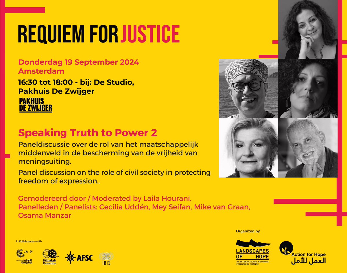 DEFindia's tweet photo. Speaking Truth to Power 2
Live from Amsterdam!
@OsamaManzar will be participating in a panel discussion on the role of civil society in protecting freedom of expression!
Link to register: https://t.co/5wwFJUX6BW
#speakingtruth2power #roleofcsos #requirmforjudtice https://t.co/7XkmZ1z8C9