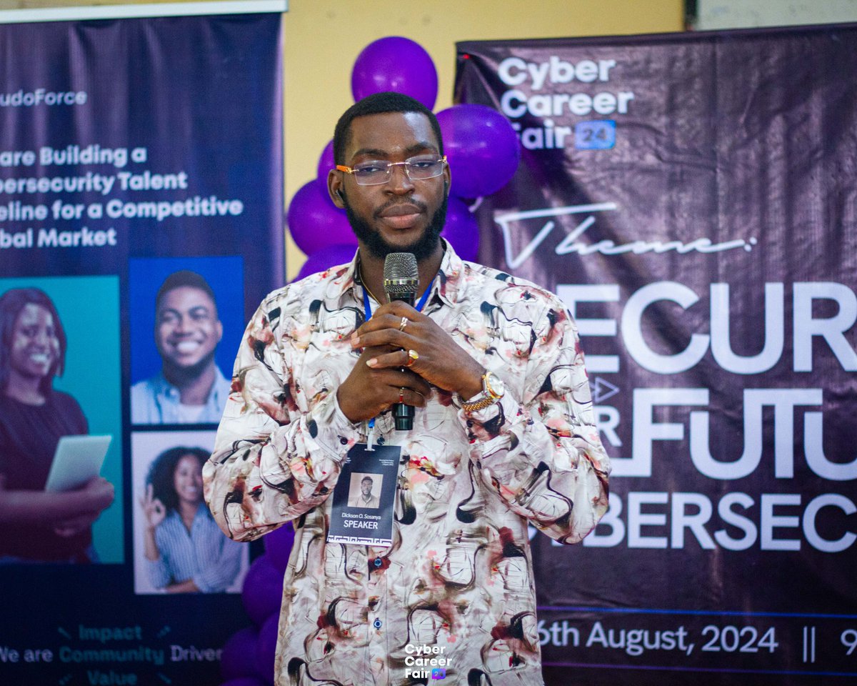 ccfairfuta's tweet photo. We weren't joking about this event being a game changer.

If you're not here I don't know where you'll rather be.

Here are amazing moments to feed your eyes with!🔥
#CCF24 #Cybersecurity #Cybercareerfair #Careerfair https://t.co/ybQirSLfbU