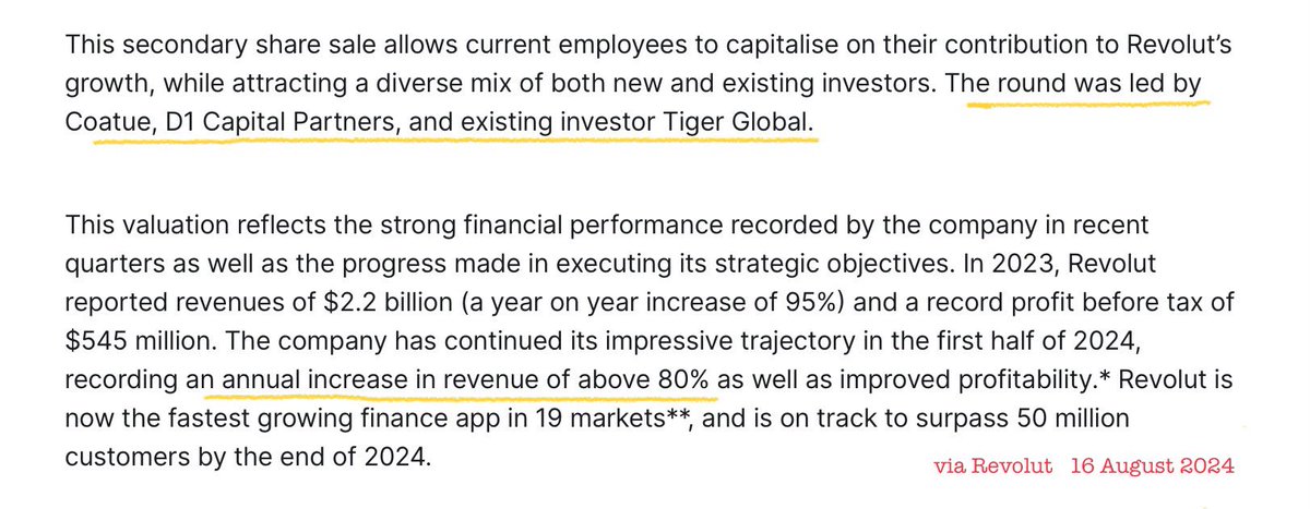 CharterhouseSq's tweet photo. ICYMI ~ #Revolut ‘secures’ $45bn valuation https://t.co/EWk7nUX80l
↪️ Currently No. 18 on the #Setter30 ‘secondary shares’ list.
➕#FT reporting that Revolut “continues to prioritise a potential float on the #Nasdaq market in the U.S. instead of London” https://t.co/Po4w5IY48l https://t.co/G8g5mWVp1Z