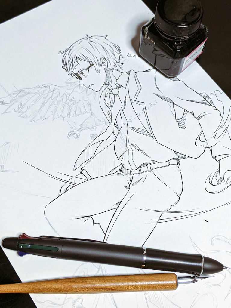 nagi_hoshiful's tweet photo. 【創作】

私の心を
青く、青く波立てて

#アナログイラスト
#絵描きさんと繫がりたい
#絵柄が好きっていう人と繋がりたい https://t.co/sWoreIaI61