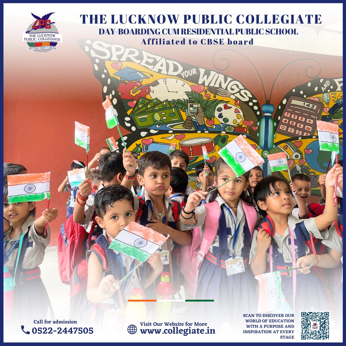 lpc_sngr's tweet photo. LPC celebrated Independence Day with a colorful parade and inspiring performances by students, showcasing the nationβs rich heritage. The day was a blend of patriotic fervor and educational activities.
.
.
.
#LpcEducation #Thelucknowpubliccollegiate #LPCAdmissions #AdmissionAlert https://t.co/3w1vBcZODK
