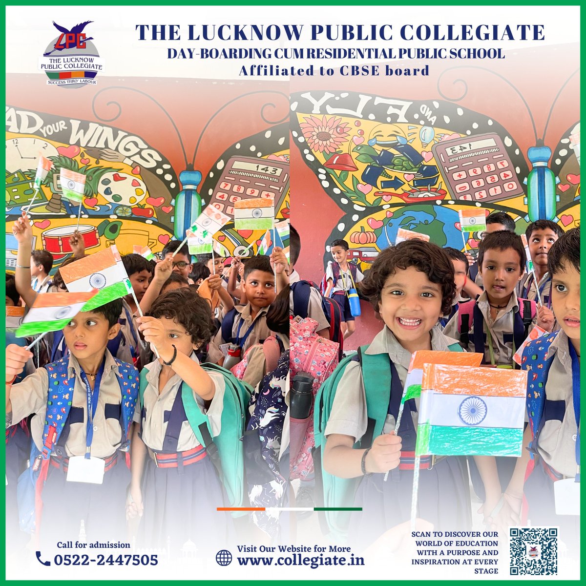 lpc_sngr's tweet photo. LPC celebrated Independence Day with a colorful parade and inspiring performances by students, showcasing the nationβs rich heritage. The day was a blend of patriotic fervor and educational activities.
.
.
.
#LpcEducation #Thelucknowpubliccollegiate #LPCAdmissions #AdmissionAlert https://t.co/3w1vBcZODK