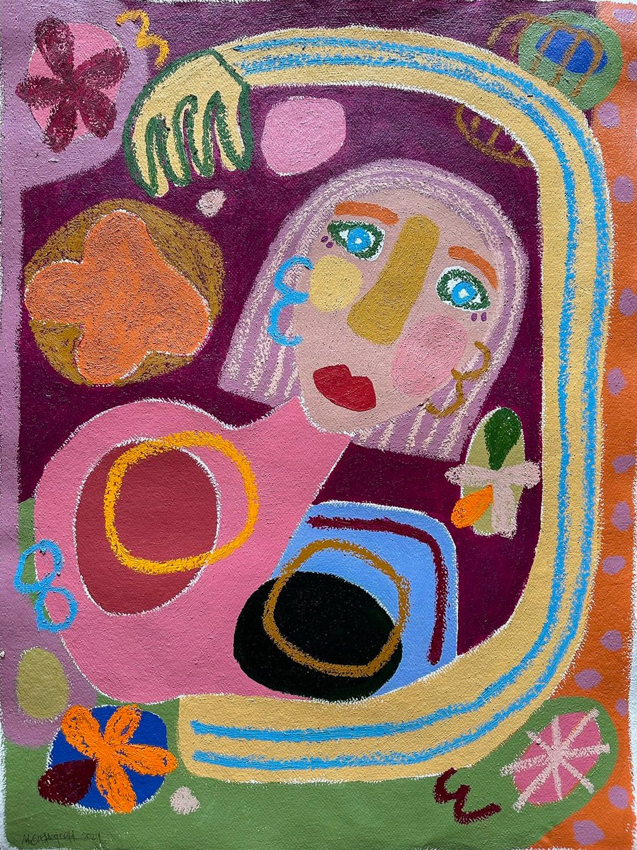 Mette Greftegreff, VENDER TILBAKE, BETIDELIG 🧡💜
Mette Greftegreff is a self-taught Norwegian painter known for her whimsical and abstract visual style, often characterized by a child-like rawness that sparks curiosity and evokes a sense of nostalgia #weloveart #contemporaryart