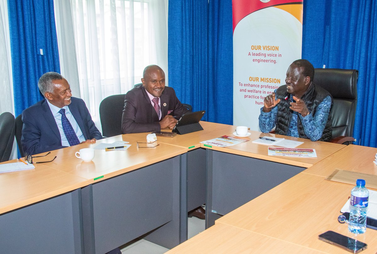 I hosted <a href="/TheIEK/">The Institution of Engineers of Kenya</a>, led by their president, Eng. Shammah Kiteme. We engaged in a discussion about the welfare and professional development of the engineering community. I'm happy to receive their support for my AUC bid and delighted that many more women are now engineers in Kenya.