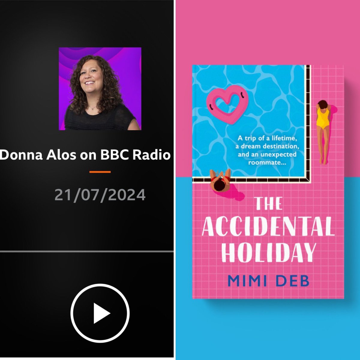 Listen to me talk about The Accidental Holiday with the fabulous <a href="/DonnaAlosRadio/">Donna Alos</a> in my first ever live interview <a href="/bbcwm/">BBC Birmingham & Black Country</a> 🏝️📻🎧🩵

bbc.co.uk/sounds/play/p0…

(For anyone wondering why I’m posting so late… it took me this long to hear myself back 🫣)