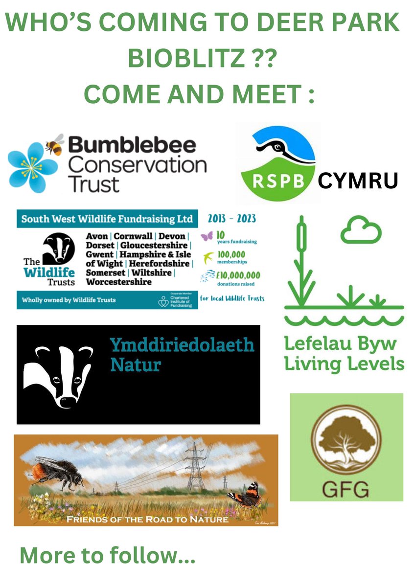 CoalspoilFungi's tweet photo. 1 week to go! 
FREE to attend. Family friendly activities.
Come help find what Nature lives at Deer Park. 
@1RoadToNature @BumblebeeTrust @RSPBCymru @ourlivinglevels @WTWales 
#biodiversity #naturelovers #WildlifeConservation #outdooradventures #EducationForAll #communitybuilding https://t.co/rDsfd7E2Z4