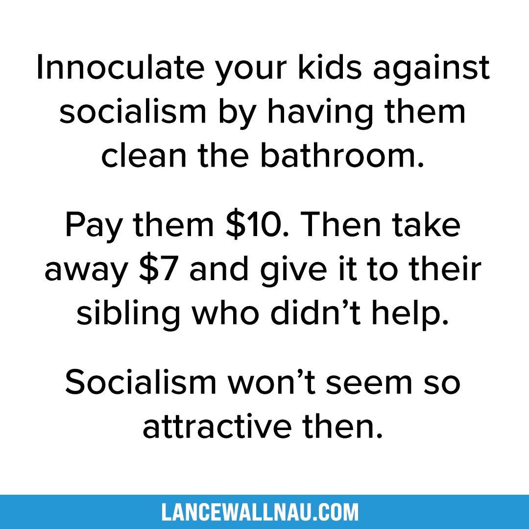 lancewallnau's tweet image. That&apos;s one way to teach them.