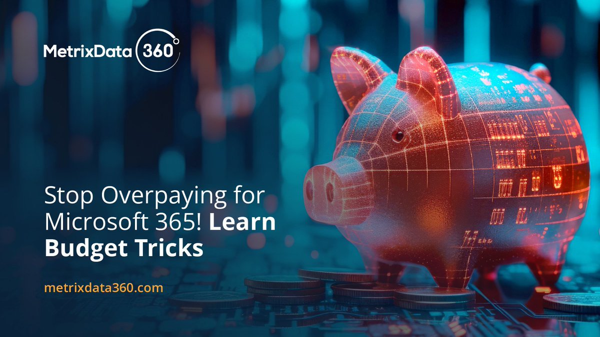 austinmik's tweet image. Ace Microsoft 365 budget control and save with secrets from #MetrixData360. Are you overpaying? #Microsoft365 #BudgetControl

hubs.li/Q02H_GMY0
