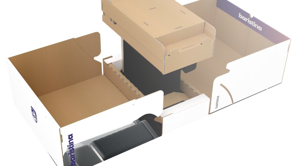 dssmithgroup's tweet photo. Excited to partner with #Versuni to create sustainable packaging for their #Philips Baristina coffee machine. Our recyclable packaging offers a captivating 'unboxing' experience. Thrilled to be part of this collaboration! 

Read more: https://t.co/w74pjijzBb https://t.co/9a7LG1imiB