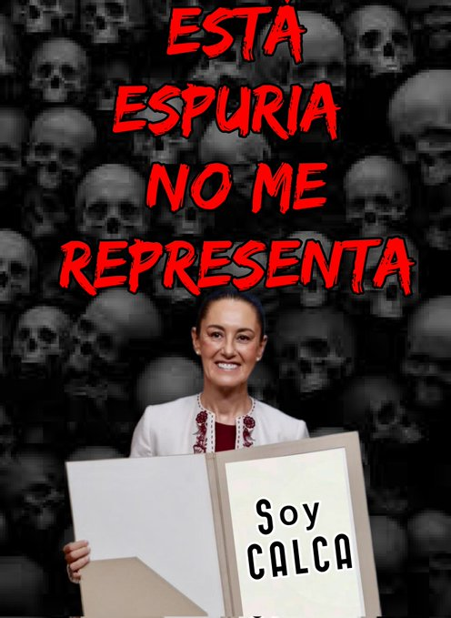 ¿No les da vergüenza, mexicanos, que la primera presidente de México sea:

- una marioneta sometida a un naco machín
- una comunista
- una asesina
- una mexicana sin gota de sangre mexicana ni hispana siquiera
- ya no digo anti-catolicismo, sino mucho peor, anti-cristianismo

?