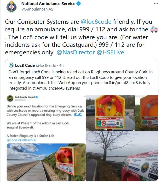loc8code's tweet image. You can locate &amp;amp; navigate on GMaps using a #loc8code instead, via our webapp loc8.ie/point8. Can be used anywhere on the Island and is supported by the ambulance service also.