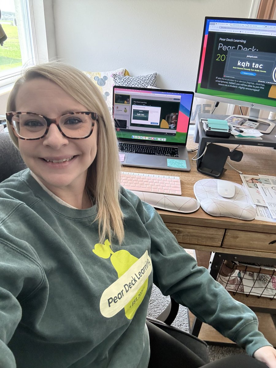 Mary Alys Foutz 🍐 (@ma_peardeck) on Twitter photo Got to take it back to my product training days yesterday! Hosted two <a href="/PearDeck/">Pear Deck Learning</a> sessions and got to share the best time saver for back-to-school… Instant Pear Decks! 🍐
Felt good to directly support educators during their busiest season! 🥰 Got to take it back to my product training days yesterday! Hosted two <a href="/PearDeck/">Pear Deck Learning</a> sessions and got to share the best time saver for back-to-school… Instant Pear Decks! 🍐
Felt good to directly support educators during their busiest season! 🥰