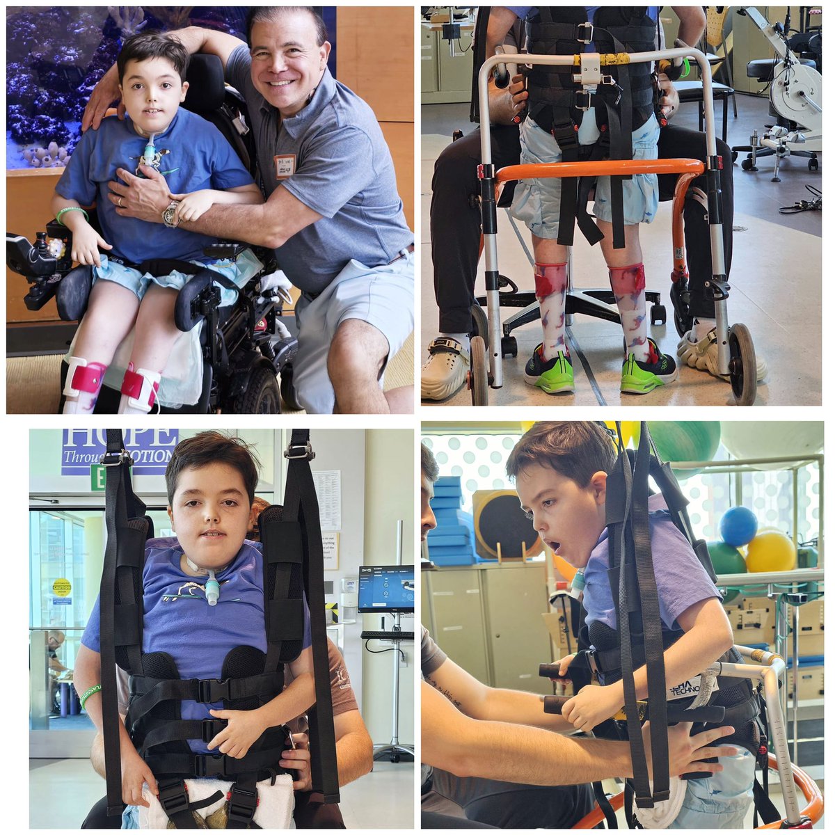 EstopinanGroup's tweet photo. One Step at a TIME!! @KennedyKrieger @Tk2cures Olga and I are very PROUD of Arturito's hard work and determination to give it his all to take 🚶‍♀️ on his road to walk one day with God's HELP.  #Believe #Hope #GodisGood! https://t.co/b4CG5PbTrH