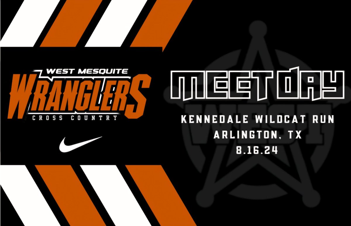 WestSideTFXC's tweet photo. Our XC team is traveling to Arlington today to compete in the Kennedale Wildcat Run. Leave your support, thoughts, and encouragement for the team down in the comments!  Leave it all out there today!

#WestsideStandard 
#WestMesquiteXC 
#ITWIT https://t.co/izUHb1C8XS