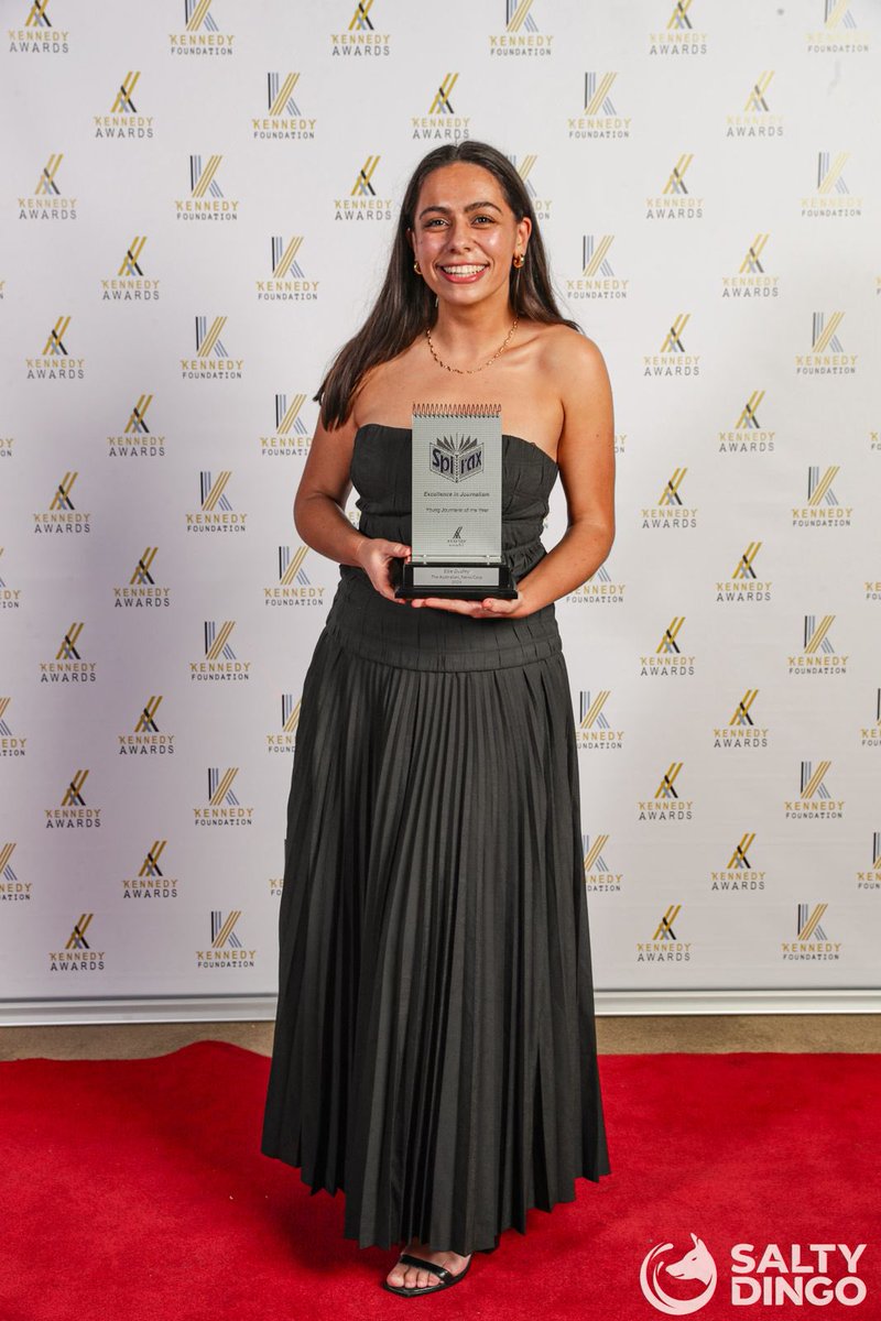 kennedyawards's tweet photo. The 2024 Kennedy Young Journalist of the Year is Ellie Dudley from @australian 📸 @saltydingomedia https://t.co/9Lj736UPZp