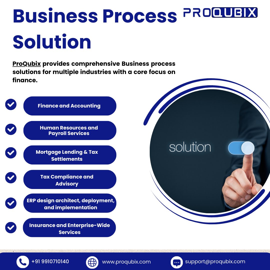 ProQubix's tweet photo. We provide comprehensive solutions across various industries, including:

#FinanceAccounting
#HR &amp; #Payroll ‍
#Mortgage &amp; #Tax
#ERP Implementation
#Insurance &amp; More!

Call: +91 9910710140
Visit: https://t.co/k2YOgYbtzL
Email: support@proqubix.com https://t.co/f9mMRNemir