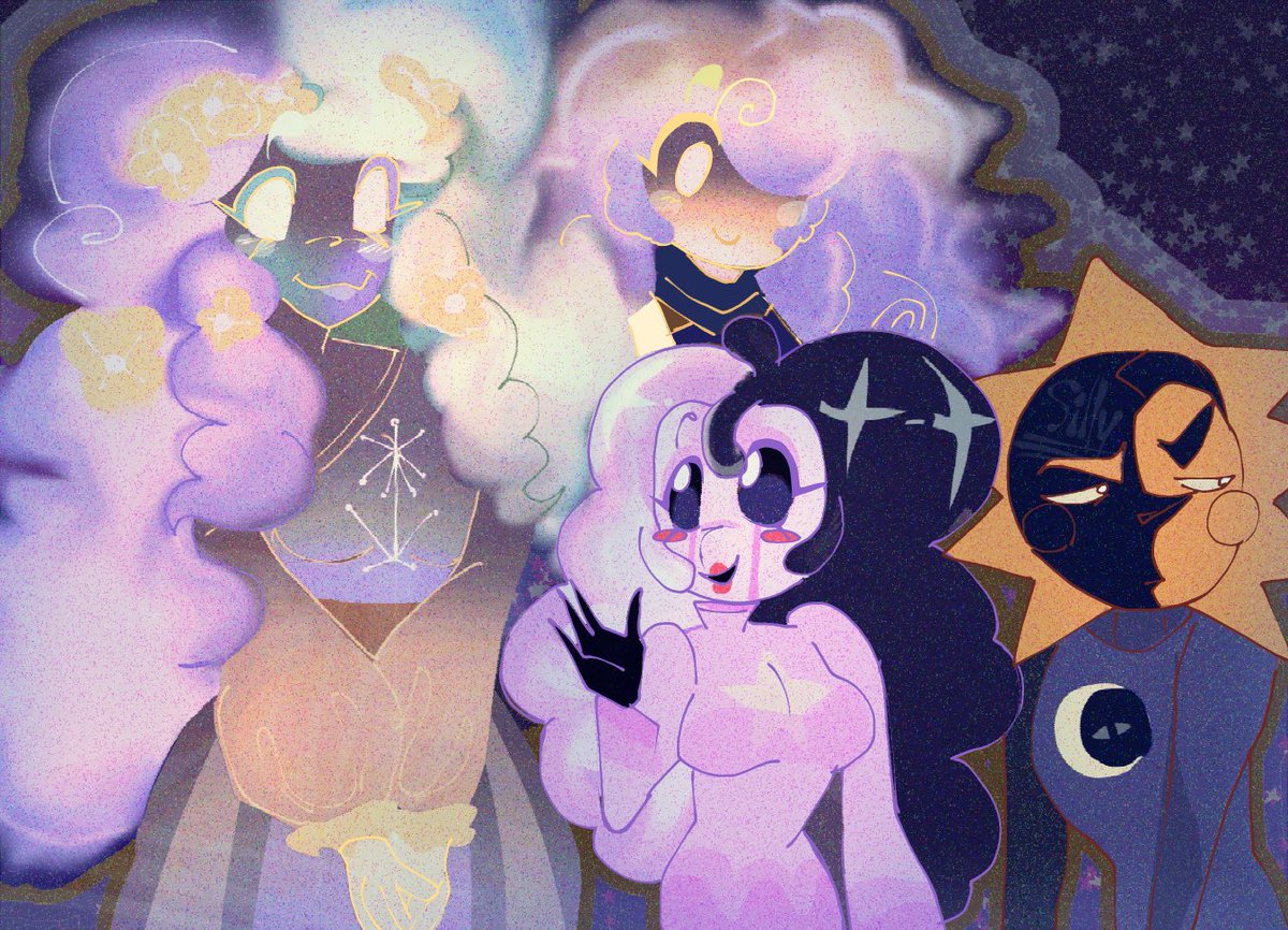 Wow kinda forgot i had a Twitter/X account- anyways- here’s some sotw art i did-
Eclipse and puppet going to different dimensions