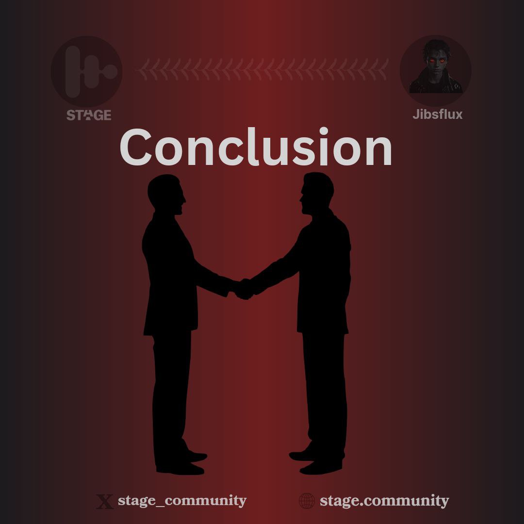 captainlucid1's tweet photo. Conclusion:

Stage isn’t just a platform; it’s revolutionizing the way artists and fans connect. Stage is setting a new benchmark in entertainment. Whether you’re an artist, fan, or investor, Stage is where success stories are born.

Join us on this groundbreaking journey https://t.co/L9wPaYPwSV