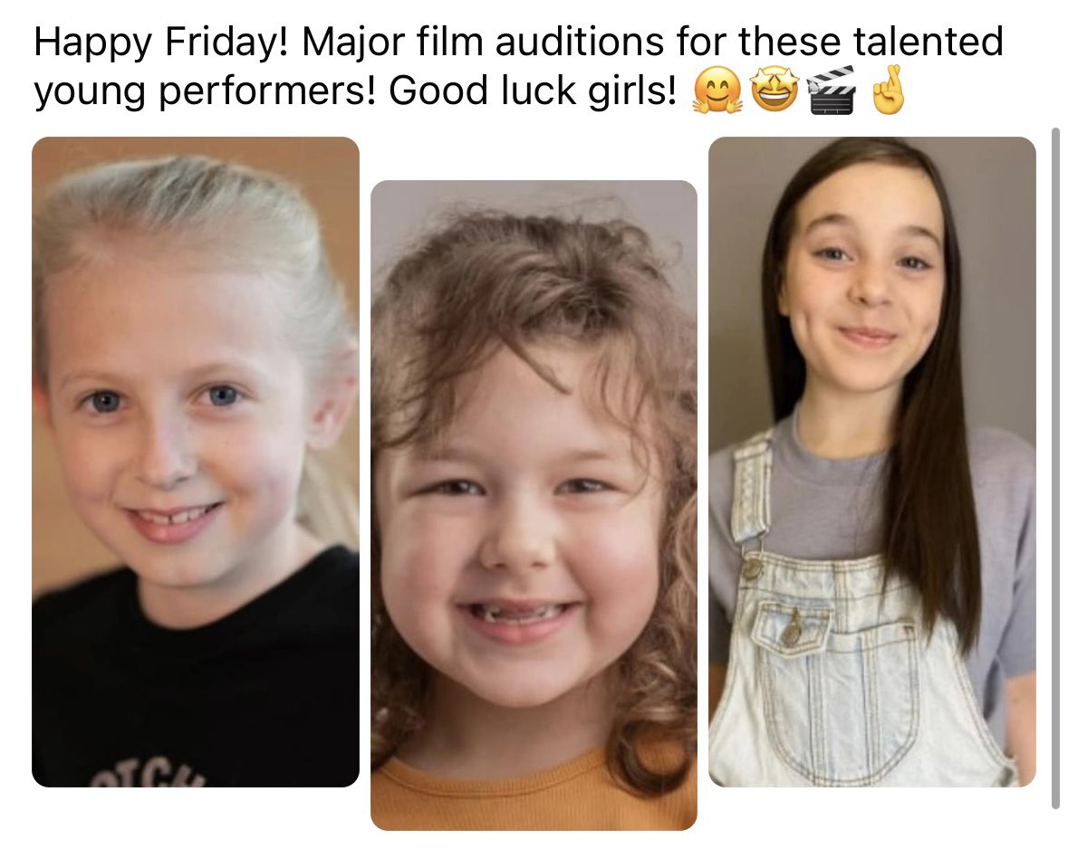 MJCastingYorks's tweet photo. HAPPY FRIDAY! #youngperformers #childactor #dramaclub #dramaclass #dramaclasses #mjacting #mjactingacademy #penguinacting #kidsclasses #kidsclass #actingclass #actingacademy #actingacademyforkids #audition #talentagency #talentagent @PenguinActing @MJActingCasting https://t.co/w2zymv91GI