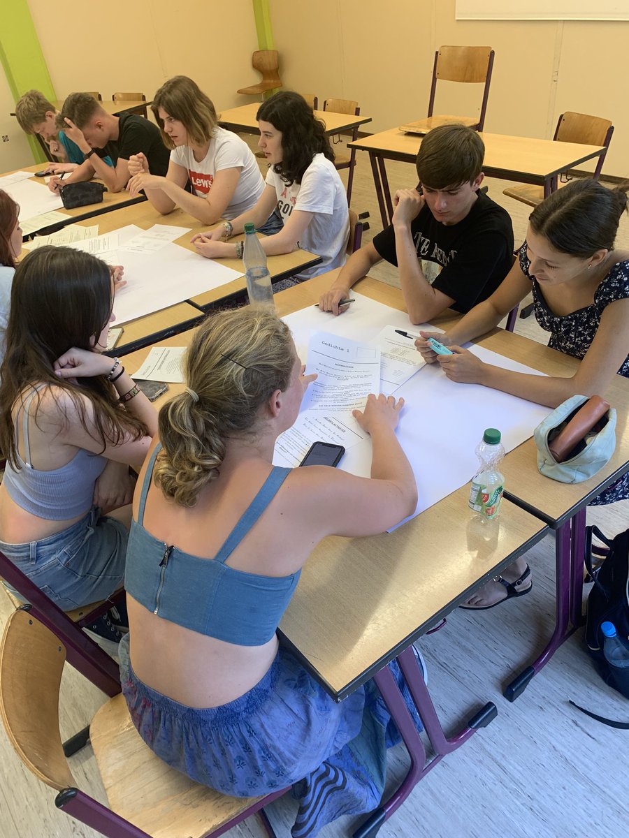 GPCGerman's tweet photo. Taking part in a German poetry writing workshop, pupils wrote their own short poems to describe what’s been going on this week. https://t.co/jRQ0IWhnXD