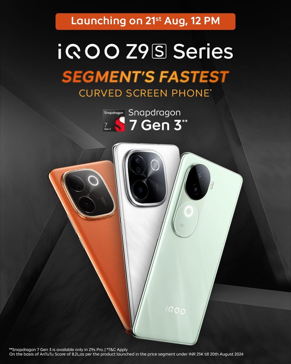 Today, I'm giving away both the iQOO Z9S and the iQOO Z9S Pro to the #stufflistingsarmy 😍
To win:
1. Like this post
2. Quote repost using #iQOOZ9sPro #iQOOZ9s #iQOOZ9sSeriesgiveaway
3. Answer some questions
Happy winning ❤️