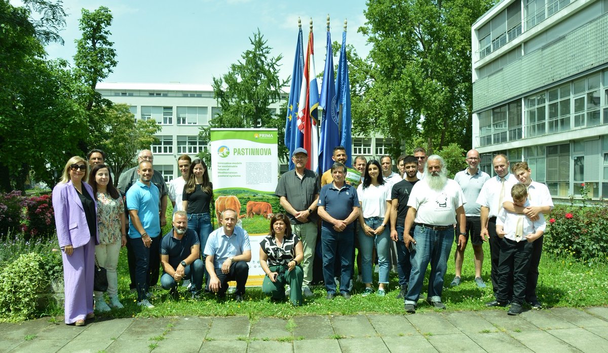 pastinnova's tweet photo. Exchange Visit in Croatia from June 24 to 26, 2024 (Zagreb and Istria) on topic of Valorization of Local Breeds in the Mediterranean Context
#PASTINNOVA #Mediterranenpastoralism #Shepherdslife #Valuechainofpastroalproducts #RegionalLivingLabs #H2020 #PRIMAMED #PRIMA https://t.co/4kuQESyq8T