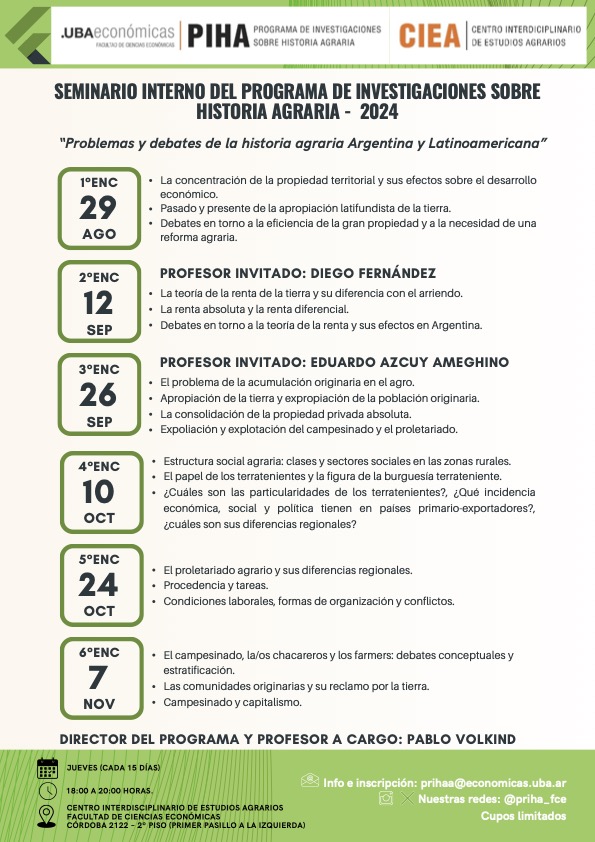 Historia Agraria Latinoamericana tweet media