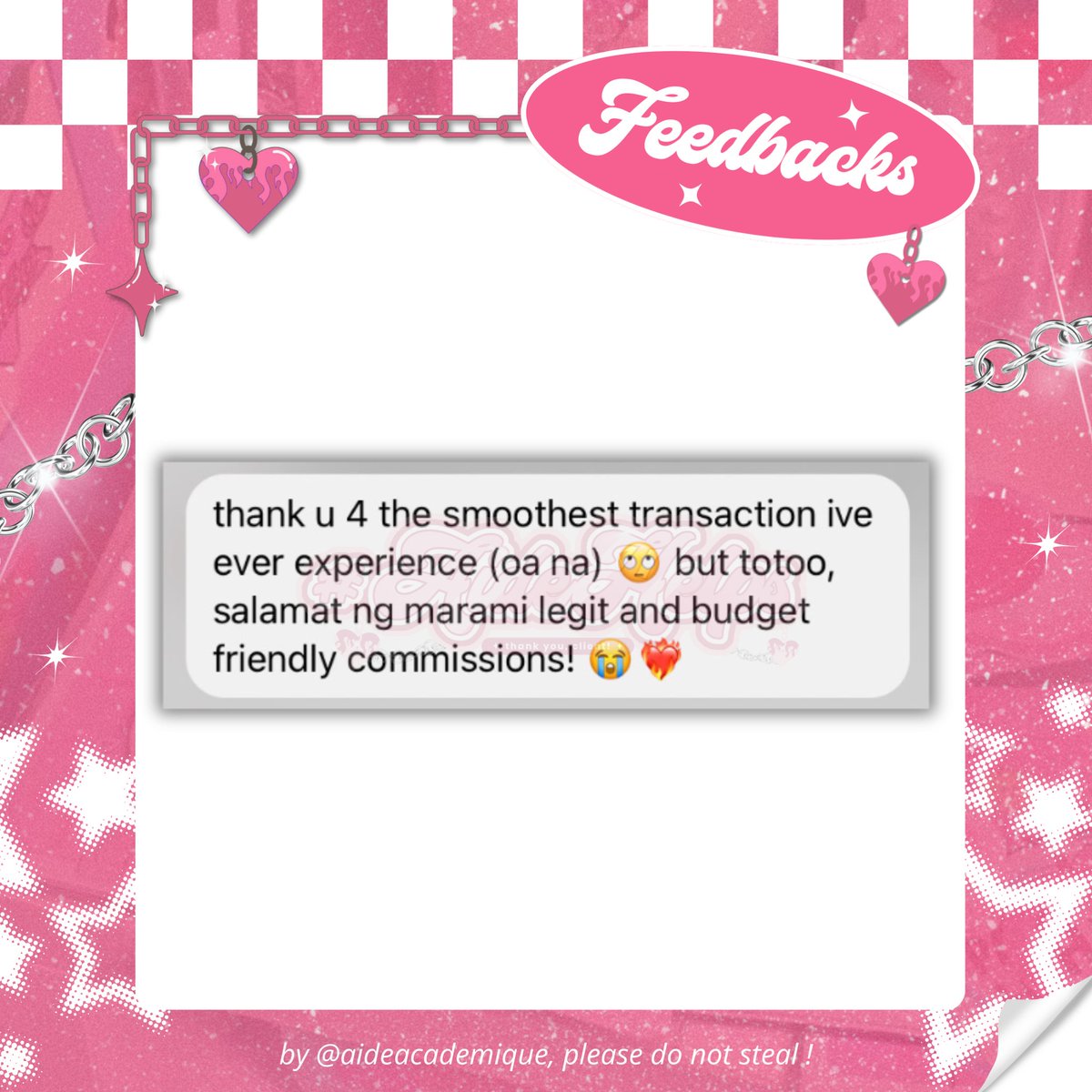 ⋆˚࿔ 𝗰𝗹𝗶𝗲𝗻𝘁𝘀’ 𝗳𝗲𝗲𝗱𝗯𝗮𝗰𝗸 𝜗𝜚˚⋆

your confidence in my abilities means a lot and drives me to deliver the highest quality results possible. it's a privilege to be part of your academic journey, and I look forward to continuing to support you in achieving your goals.