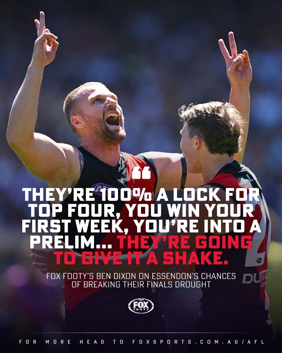 Len_Jet's tweet photo. Good call Dicko... 

#AFLDonsSwans #EssendonEdge https://t.co/dZd6NKim99