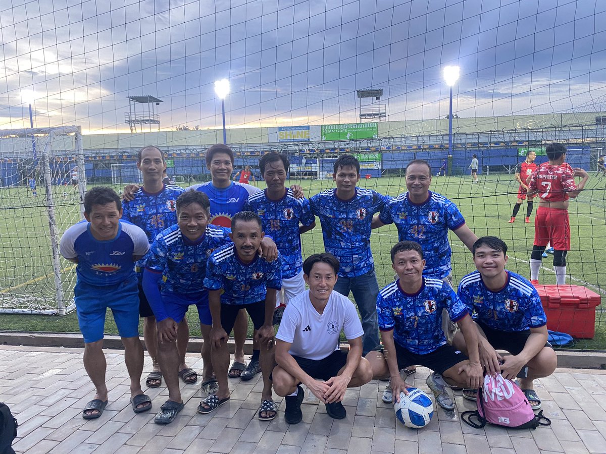 jogadool's tweet photo. チームサムライブルー🇰🇭
負けたけど、楽しかったです⚽️ https://t.co/mVkh2zSSUl