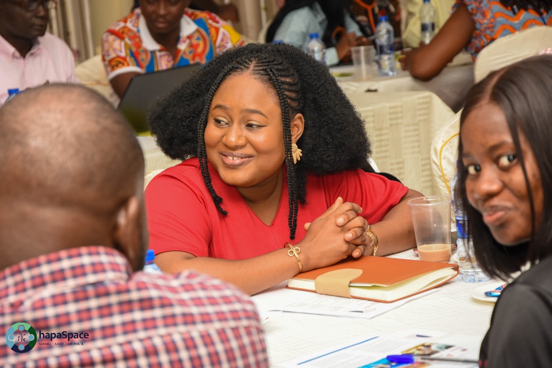 hapaSpace's tweet photo. Innovation and ESOs are engrossed in their breakout session to discuss how they are leveraging on their resources to play their role  in the Digital Economic Empowerment  

#hapaspace
#wearehapa
#hapaimpacts 
#DTEGKumasi
#GIZDTEG
#digitaltransformation
#stakeholdermeeting https://t.co/hc2yMJpaTP