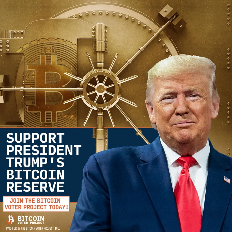 BitcoinVoter's tweet photo. President Trump stands with Bitcoin, and we need to stand with President Trump. Join the fight for cryptocurrency freedom.
