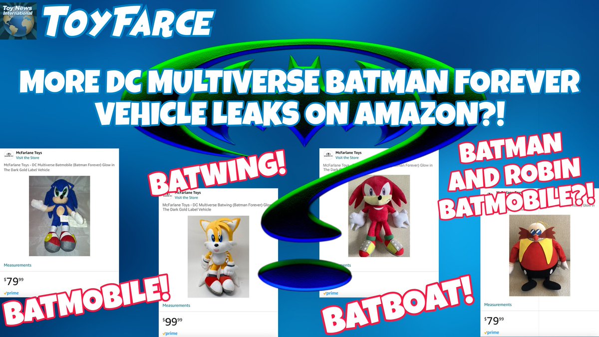 toyfarce's tweet photo. BREAKING NEWS:
MORE DC MULTIVERSE BATMAN FOREVER VEHICLE LEAKS ON AMAZON?!
https://t.co/4TkJ9s1Lqe
#toyfarce #mcfarlanetoys #dcmultiverse #batman #batmanforever #batmobile #glowinthedark #goldlabel #amazon #amazonexclusive #batwing #batboat #batmanandrobin https://t.co/9JMV0kcJlp