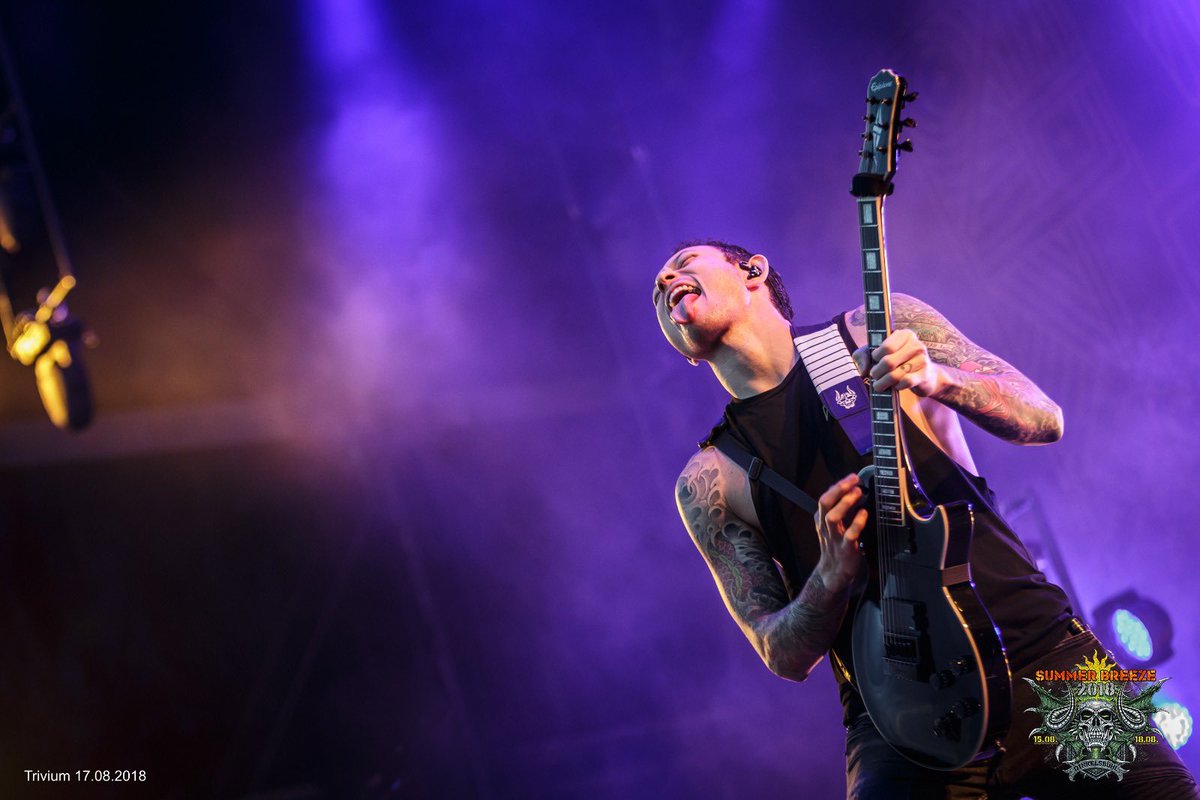 TriviumMemes's tweet photo. With @summerbreeze97 in full effect this weekend, our second throwback takes us to @TriviumOfficial ‘s performance in 2018! 😊 

#trivium #svoa #summerbreezeopenair #metal #metalcore #festival #concert #konzert #concertphotography #konzertfotografie https://t.co/Nh9zEzJgvP