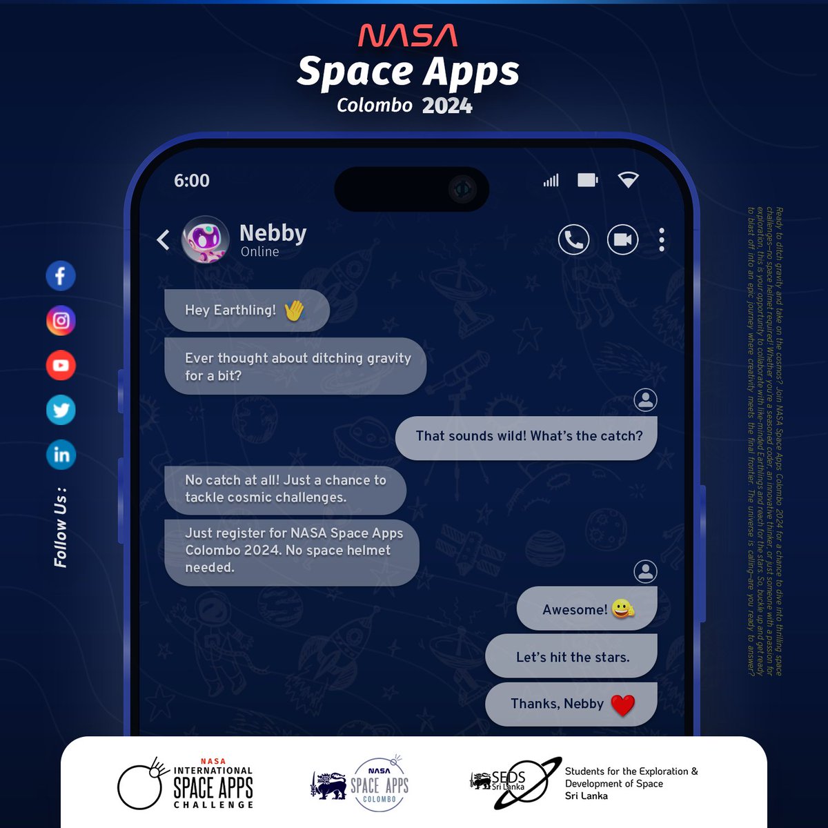 NASA Space Apps Colombo tweet media