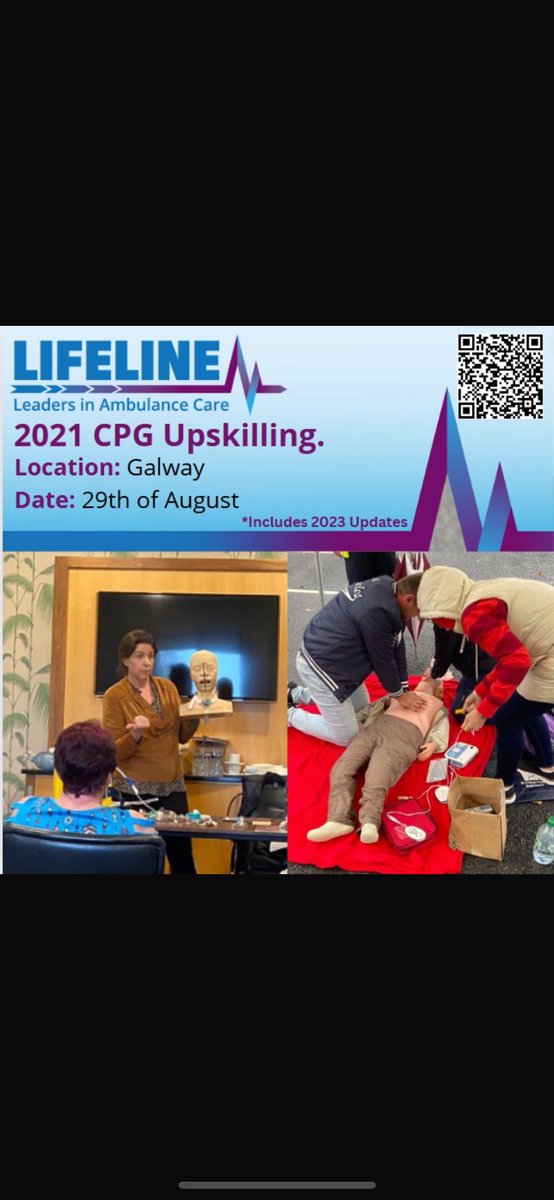 Scan the QR Code to book our CPG Upskilling course which includes 2023 updates