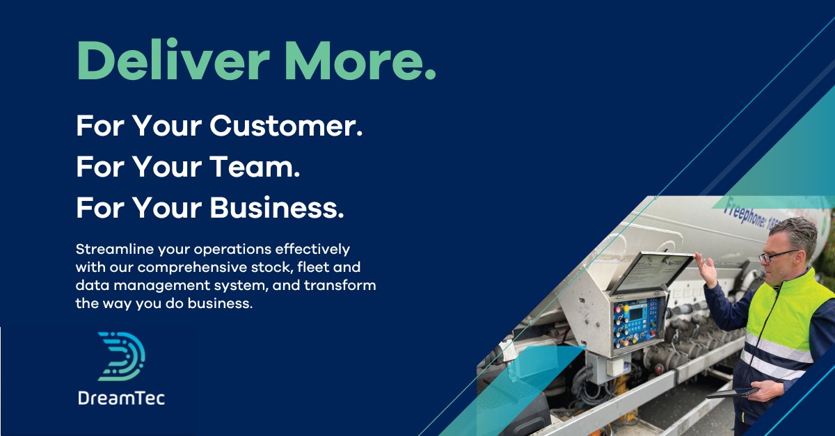 Our superior #Android technology puts you in the driving seat. #DreamTec offers the perfect system to effectively manage your stock and resources and help grow your business. 

Learn more about the power of digital with DreamTec👉 bit.ly/3WLrkps

#LPG #propane #fuel #oil