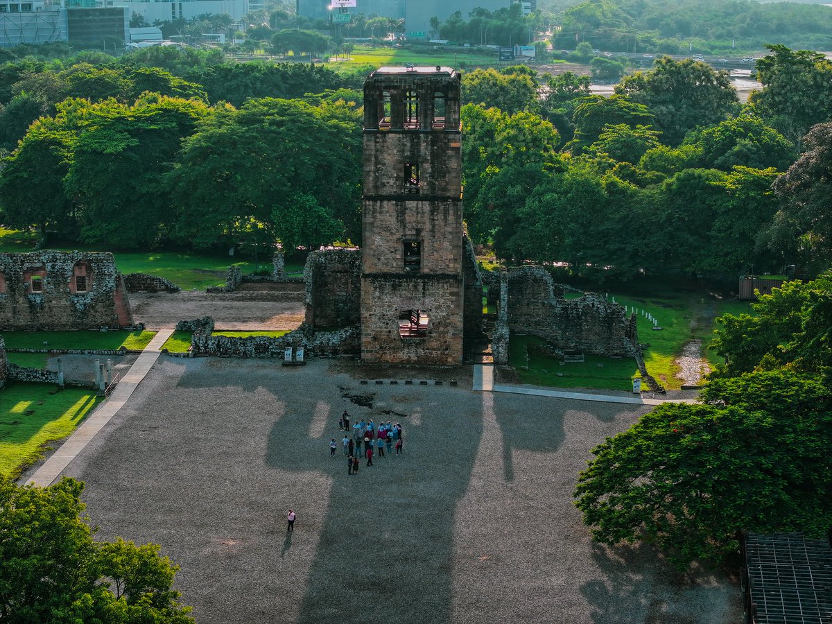 505 años de fundación de Panamá La Vieja. Para la Edición Matutina de Telemetro Reporta. <a href="/DJIGlobal/">DJI</a> Mavic 3 Pro.