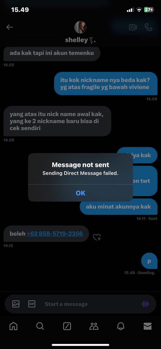 piellowtalks's tweet photo. belajar lagi klo mau nipu, udh ditunggu 2 hari klo gak nipu ngapain ngeblock? akun twt ilang? @cig44retes +62 858‑5719‑2356 PENIPU. tiati ya tmn tmn (btw aku gatau itu akun dia apa engga, klo engga sebaiknya yg punya klarifikasi)

#zonauang #zonaba angela aspi wts akun ml https://t.co/Kr9kMgfGPz