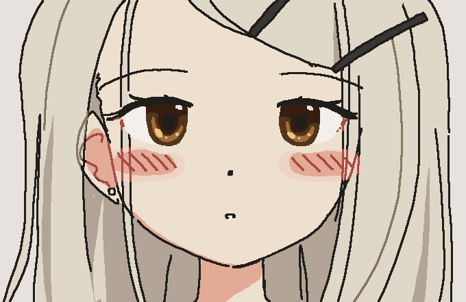 「」|⌒ ⌢のイラスト