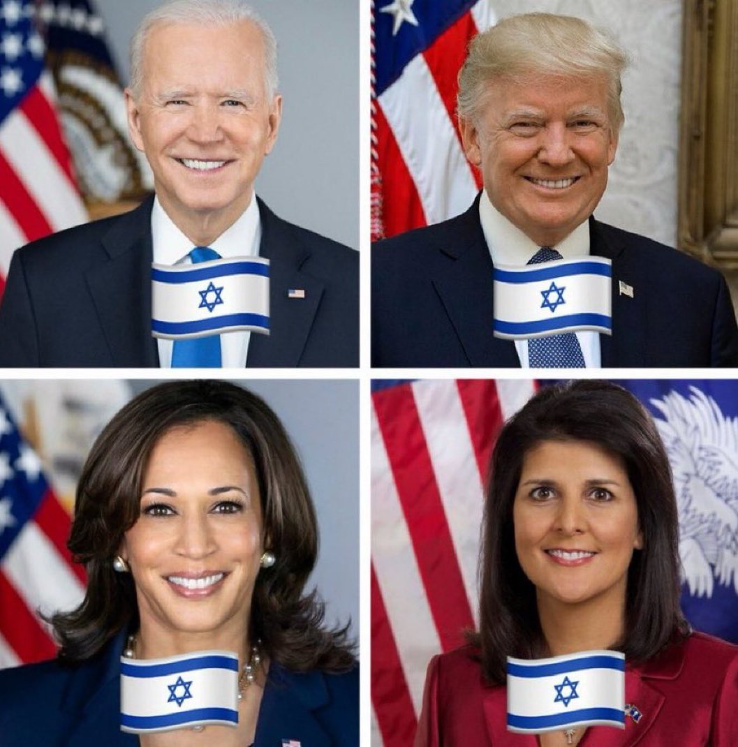 🚨🇮🇱🇺🇸 I REFUSE to vote for any of these GENOCIDE supporters!