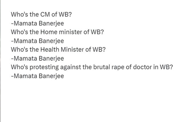 ankitrajpost's tweet image. This is irony of india.

#justiceformoumitadebnath #KolkataDoctorCase #MamtaBanerjeeResign #KolkataHospital