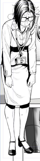 猫背ちょいがにまたOLさん 