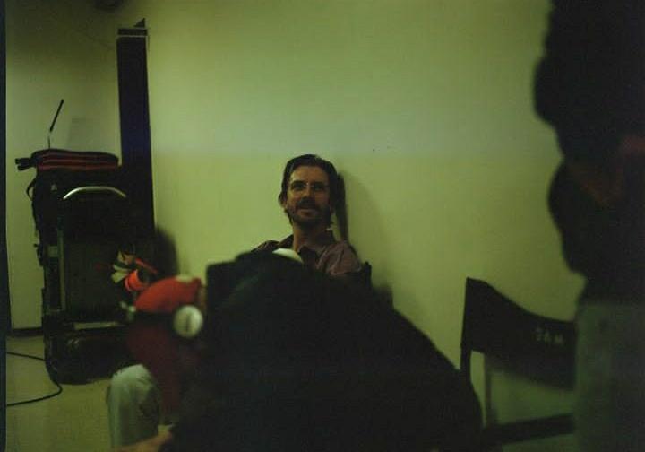 dan stevens behind the scenes as herr könig in cuckoo (2024)