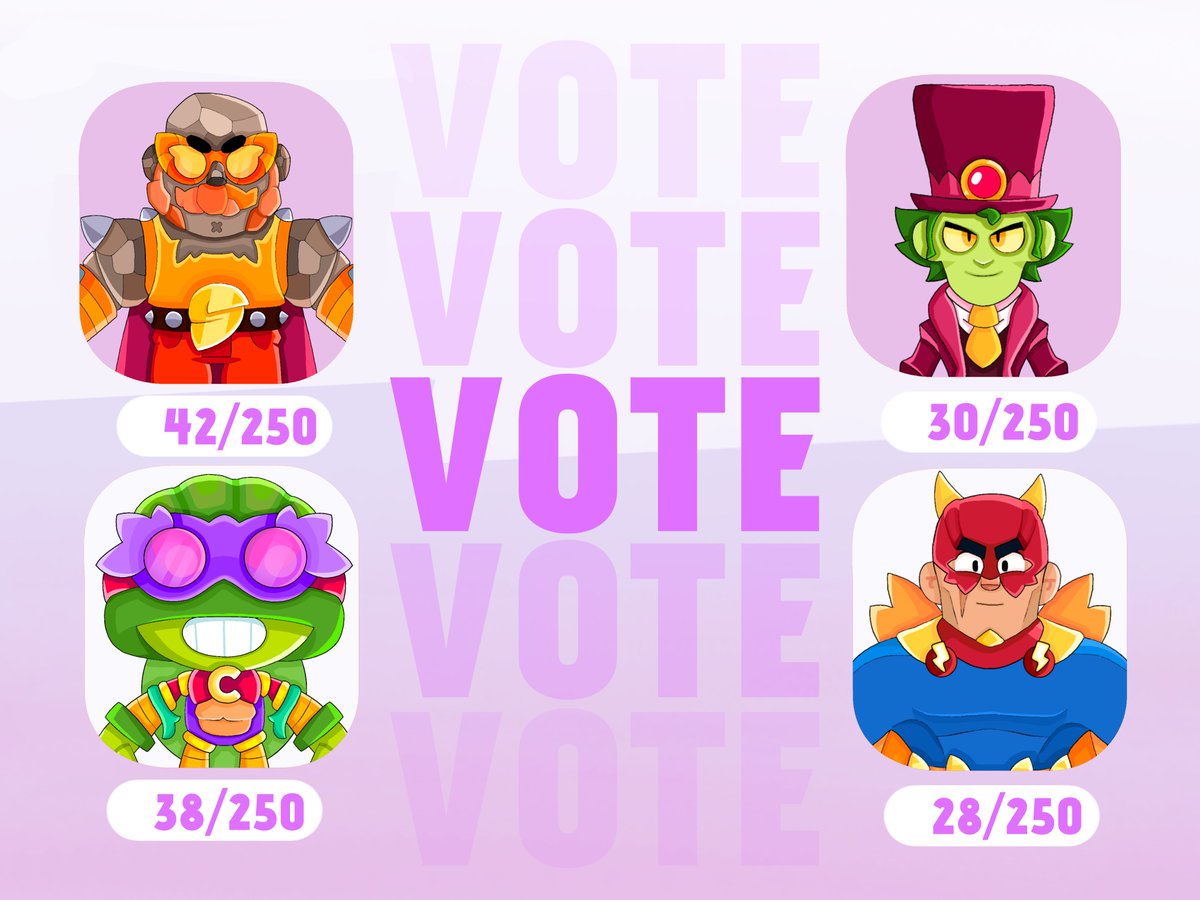 3 Voting Day⚡

If you like my skins, please vote!! 

Link: make.supercell.com/en/user/ax22gg…

#BrawlStars #SupercellMake #BrawlStarsArt